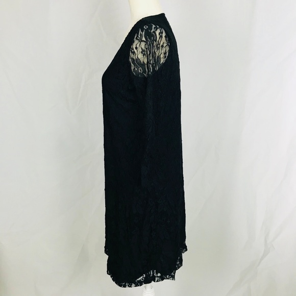 MaCherie Black Lace 3/4 Sleeve Maternity Dress - Picture 5 of 8